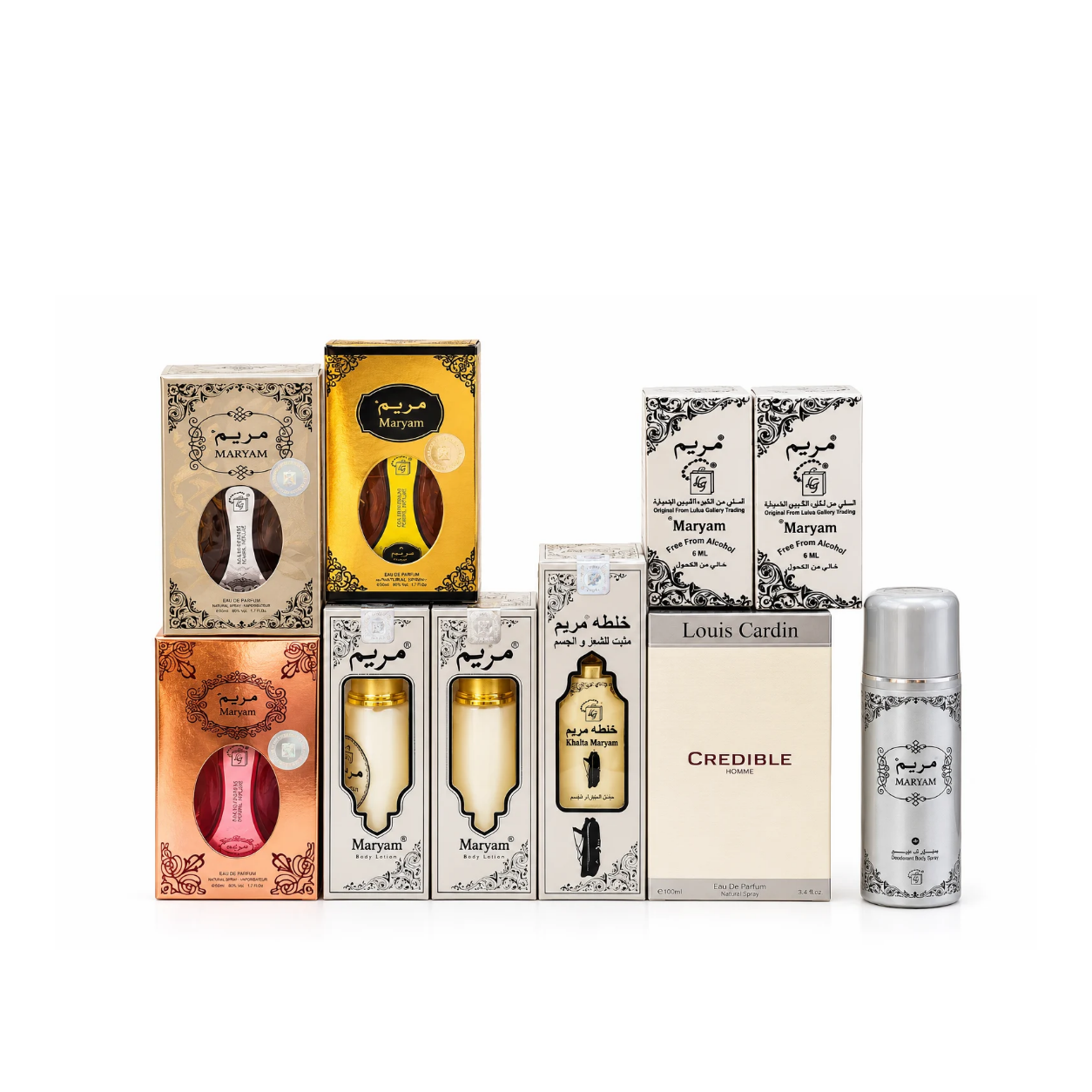 Maryam Luxury Fragrance Collection – Complete Perfume & Body Care Gift Set